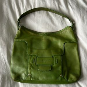 Vintage Kate Spade green leather bag